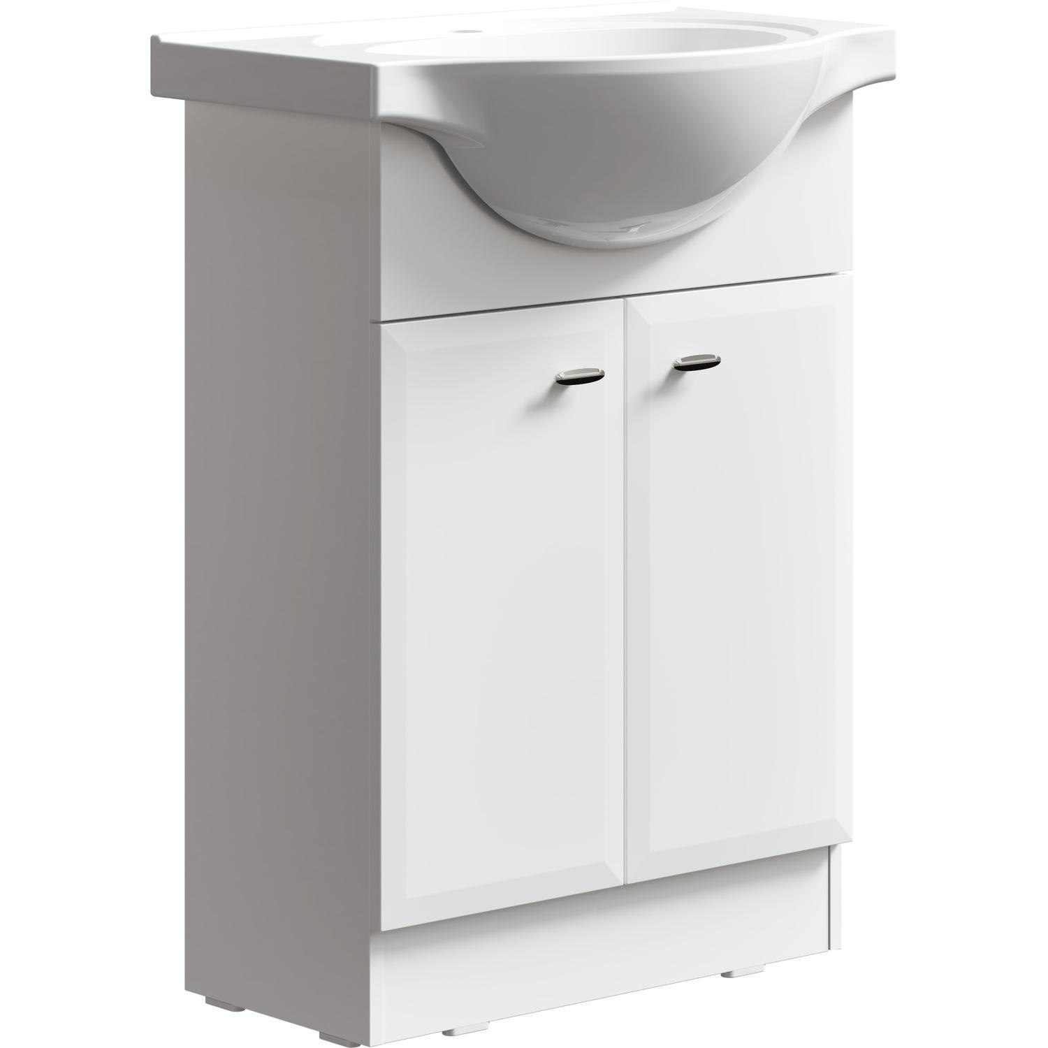 Sara Floor Standing Vanity 600mm Gloss White