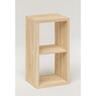 Luxe 1x2 Organiser Cube H: 760 mm, W: 410 mm, D: 340 mm Oak