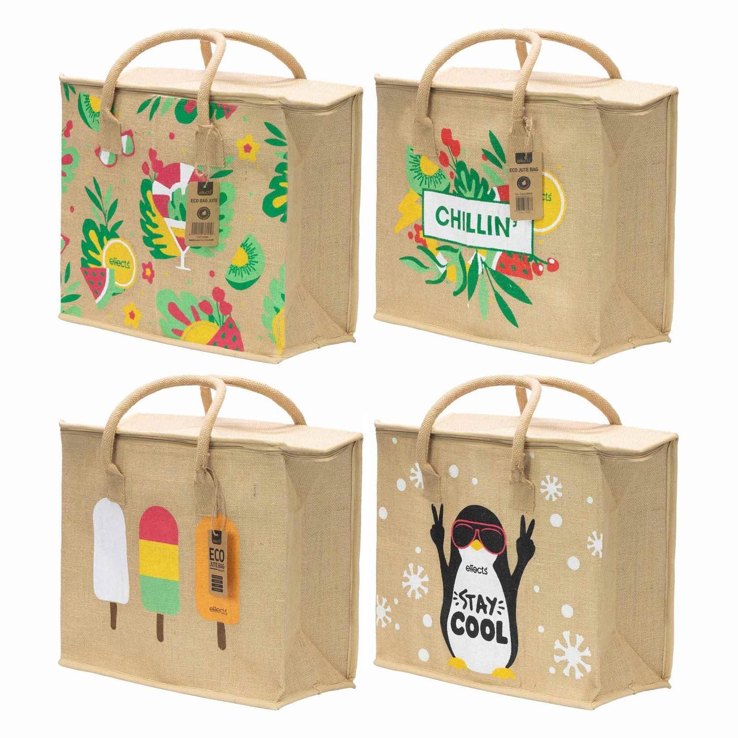 Insulated Jute Shopping Bag