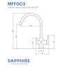 Curved Multifunction Faucet   Chrome