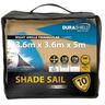 Shade Sail Platinum Triangle 3.6 x 5M Sand