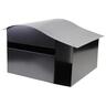Wanaka Metal Letterbox H: 230mm, W: 390mm, D: 360mm Black/Grey