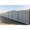 Composite Fence Panel With Slat Top