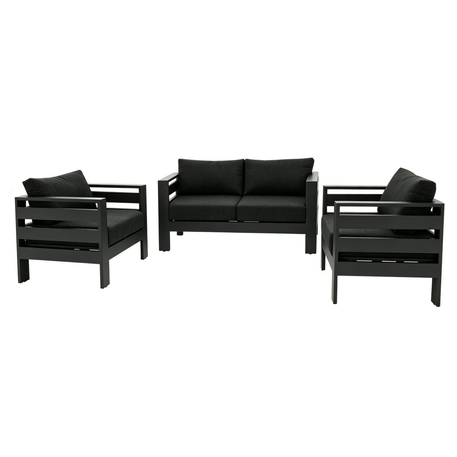 Outdoor Double Lounge Setting 3 Piece