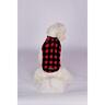 Fleece Pet Jacket Red Checkered M