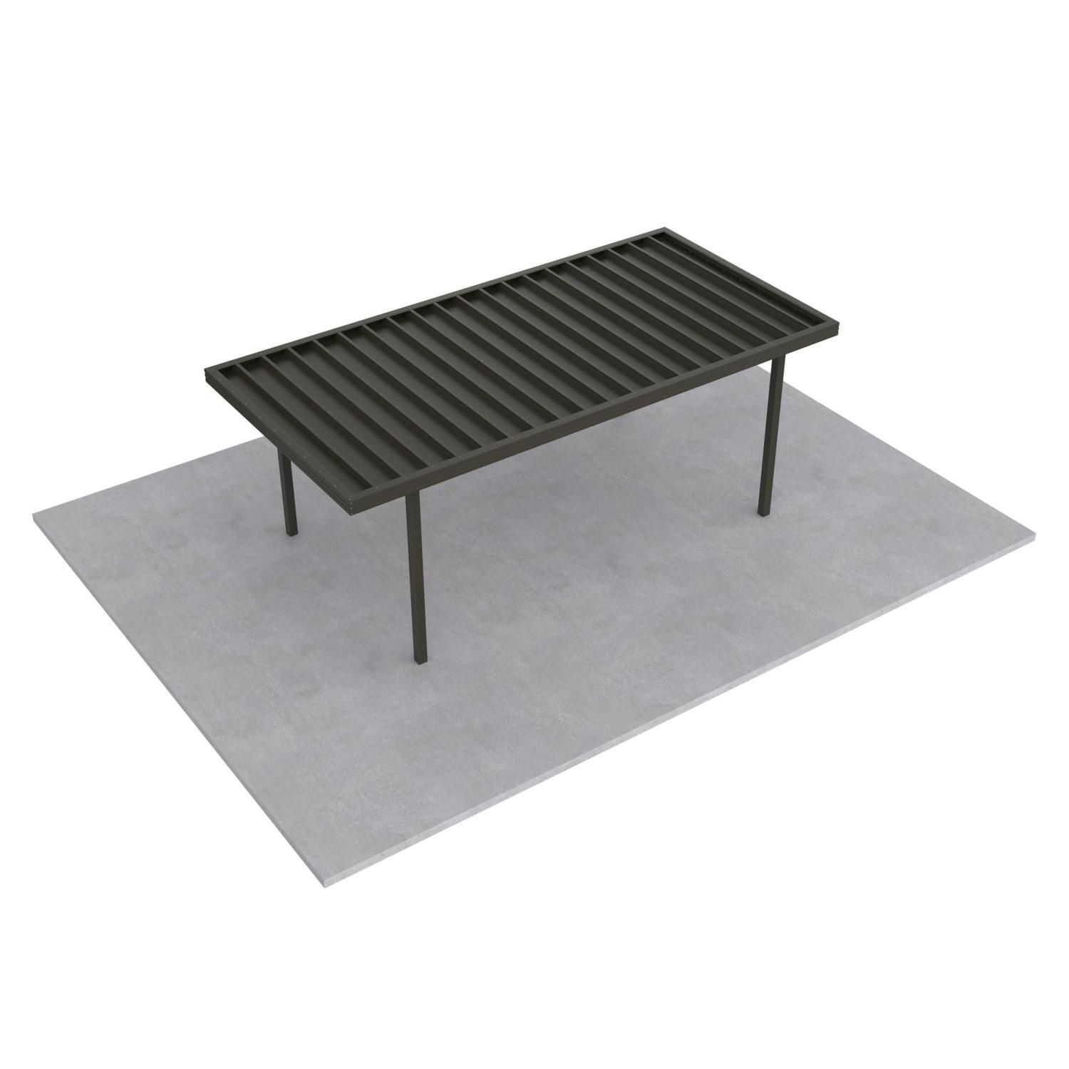 Single Carport L: 6050mm, W:3000mm, H:2100mm Ironsand