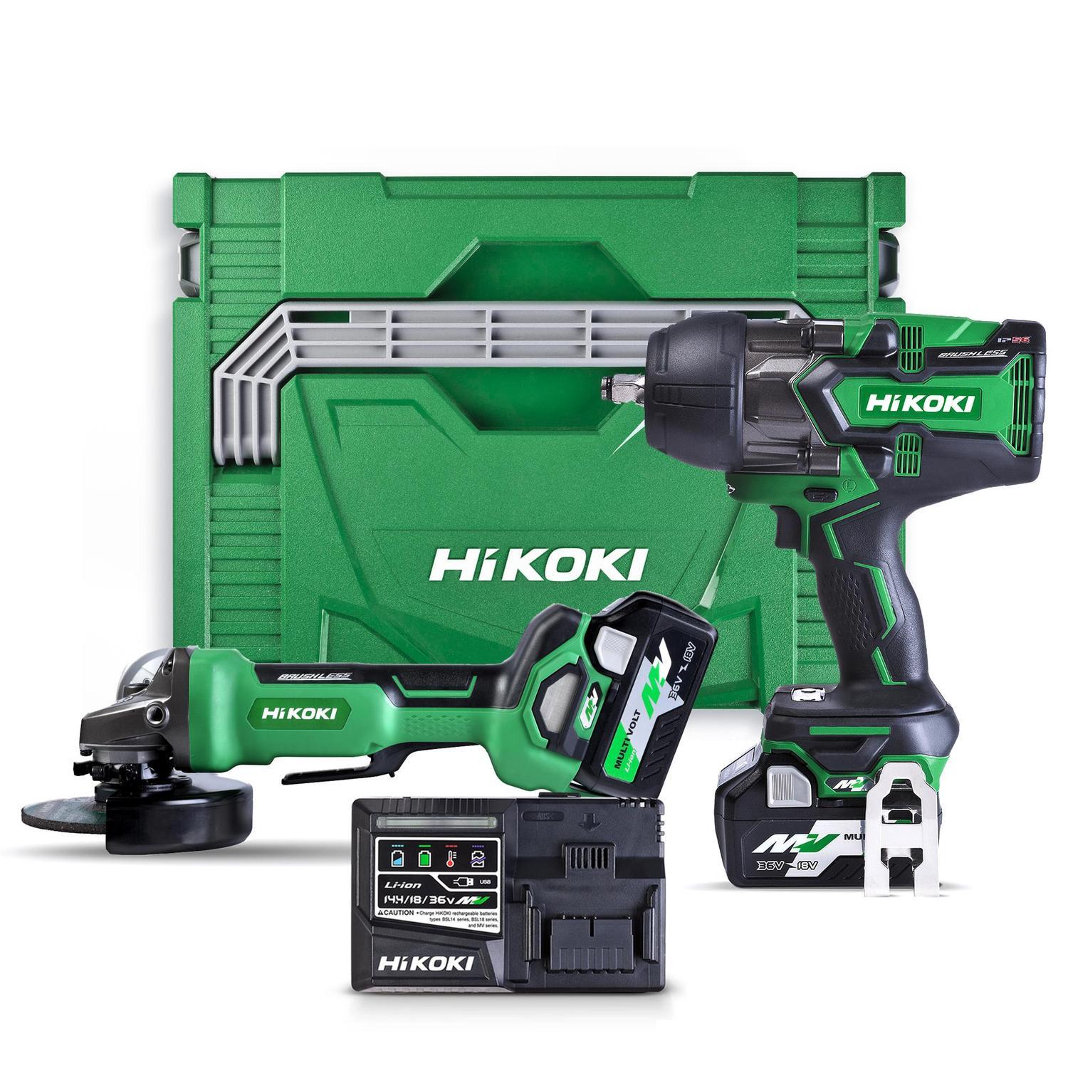 Impact Wrench & 125mm Angle Grinder Kit