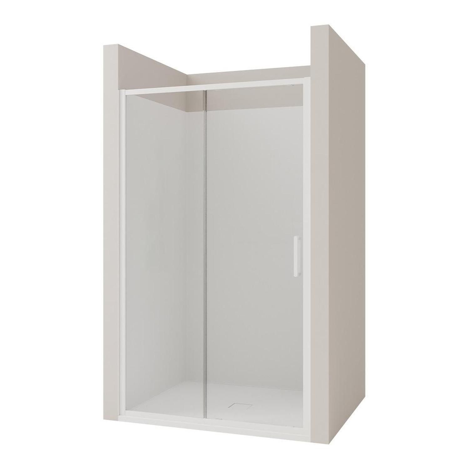 3 Side Tiled Wall Shower 1200 x 900mm White