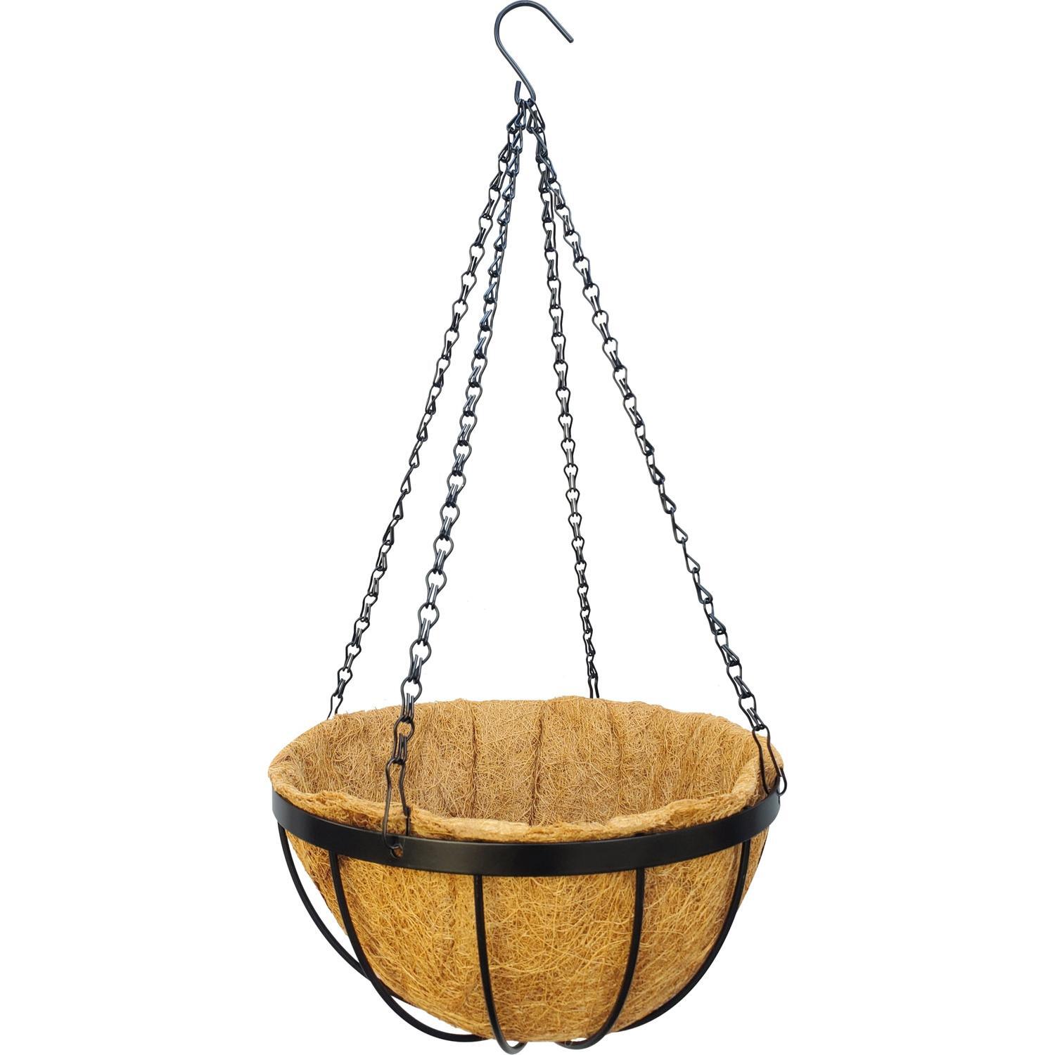 Georgian Hanging Basket 30cm Black
