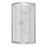 Urban Curved Corner Mould Acrylic Shower Offset Waste 900 x 900 x 2015mm Chrome