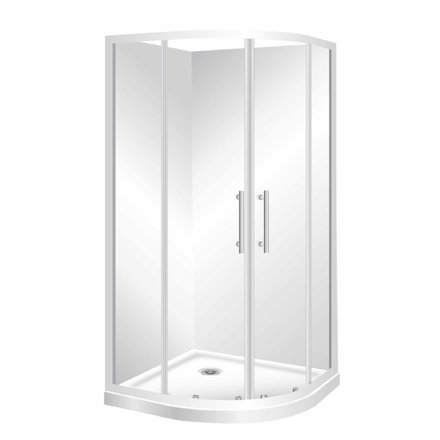Round Shower Flat Wall