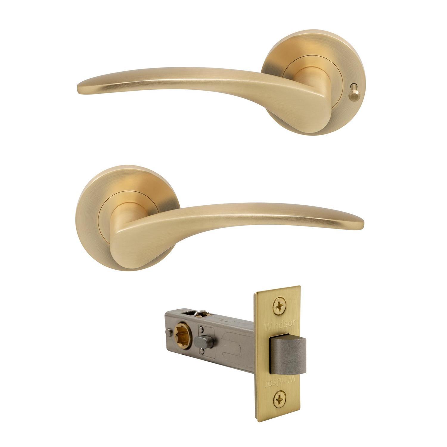 Apollo Integrated Privacy - Matt Satin Brass