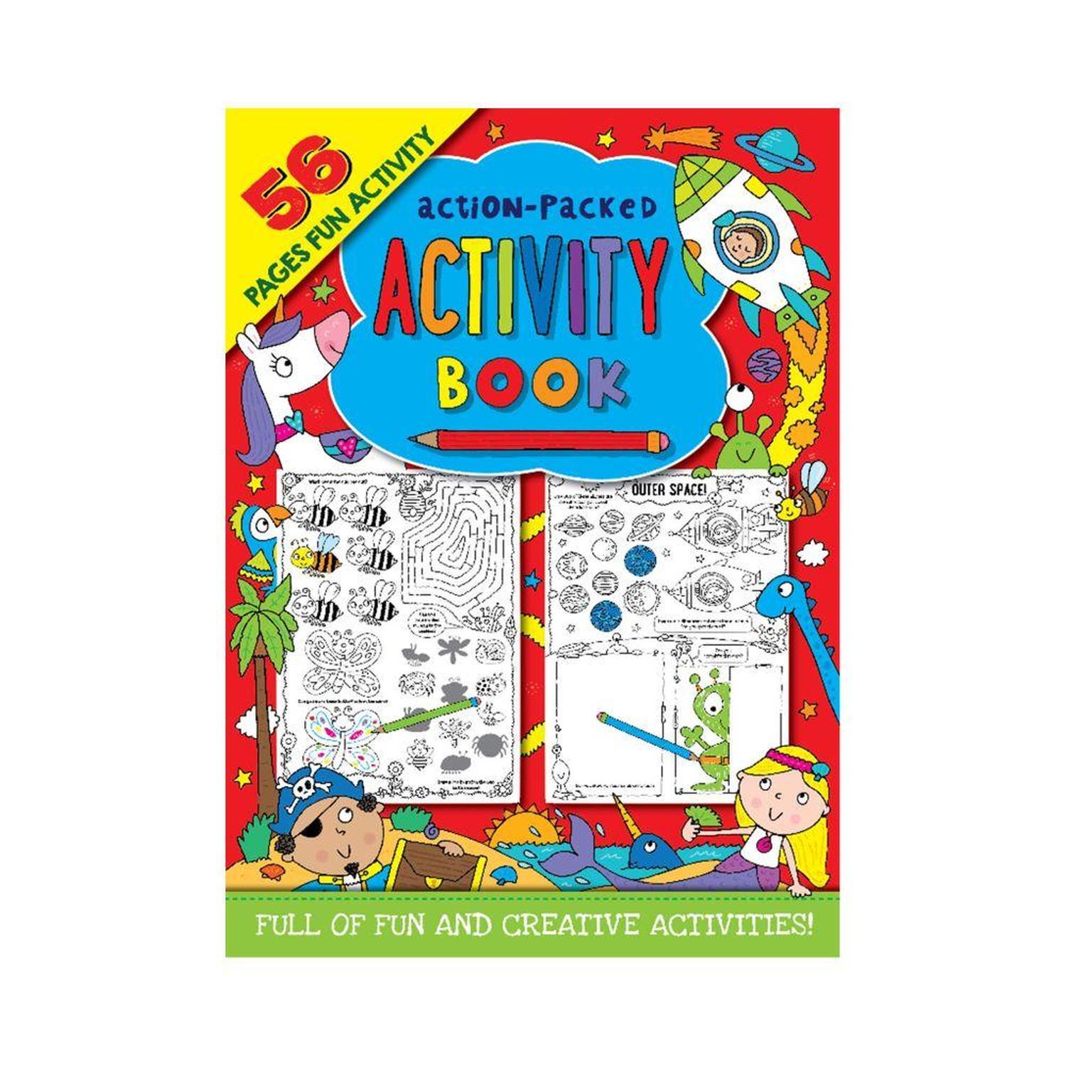 Activity Book Action Packed 56 Pages