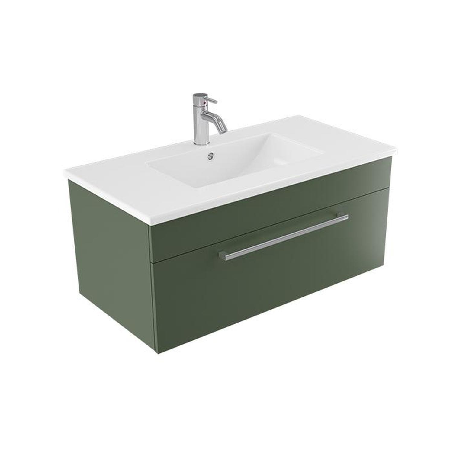 Calais Wall Vanity 900mm Green Slate