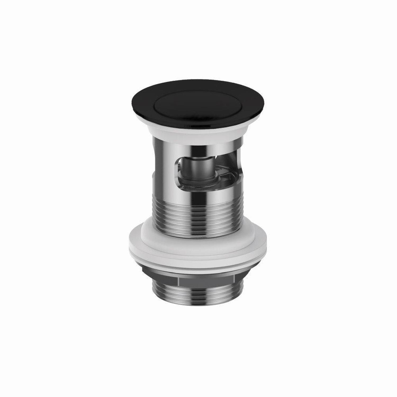Pop-Up Basin Waste with Overflow 32mm Black