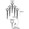 Christmas Star Stake Lights 5 Pack 24cm