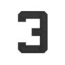 StreetGlo Solar Illuminated Number - Three