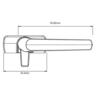 Window Fastener Right Hand Black