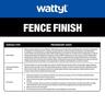 Fence Finish