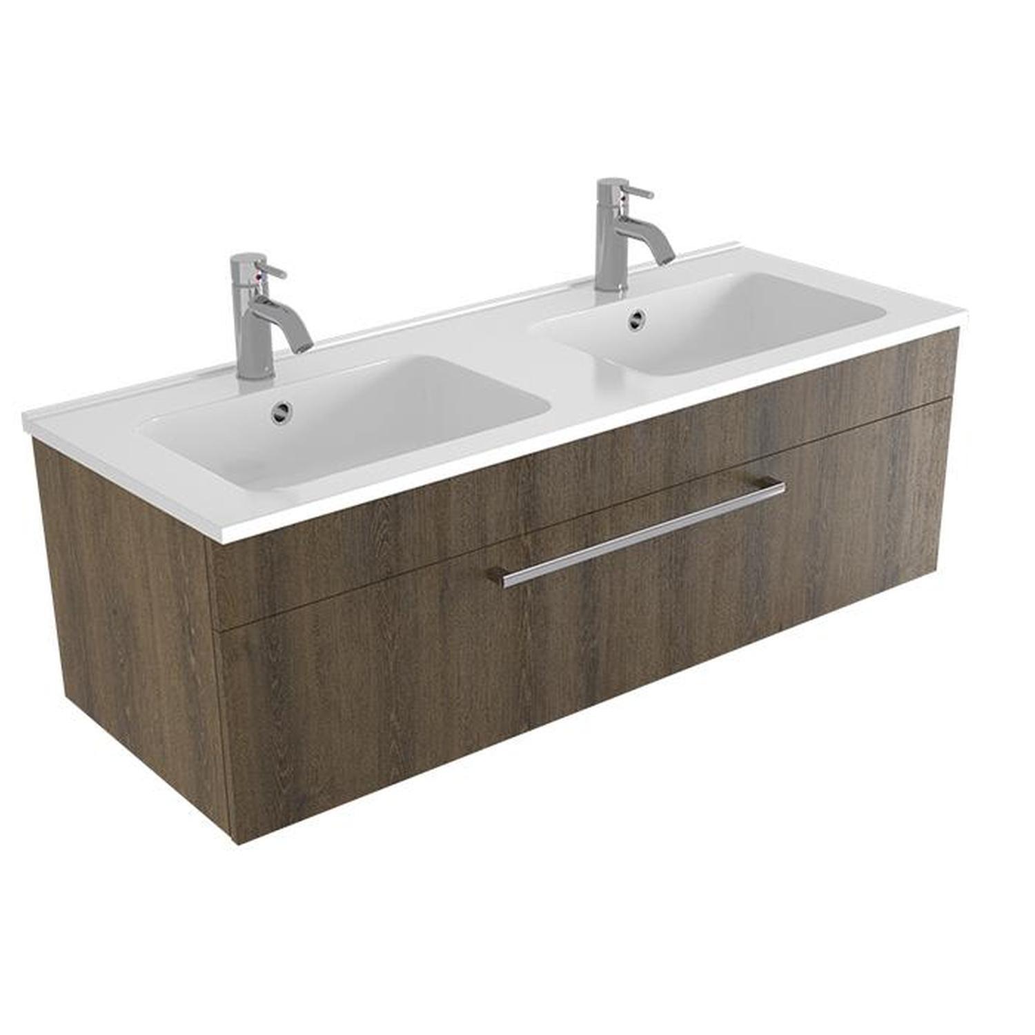 Wall Vanity 1200mm Smokey Oak