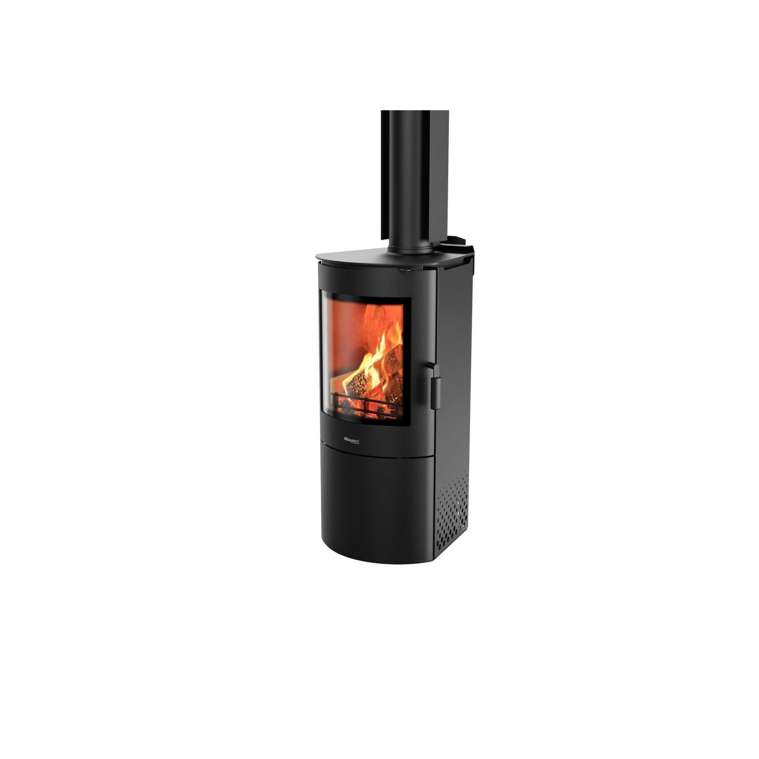 Masport Akaroa MKII Wood Fire with Ash Pan Max Average Output 9.4 kW Metallic Black VHT