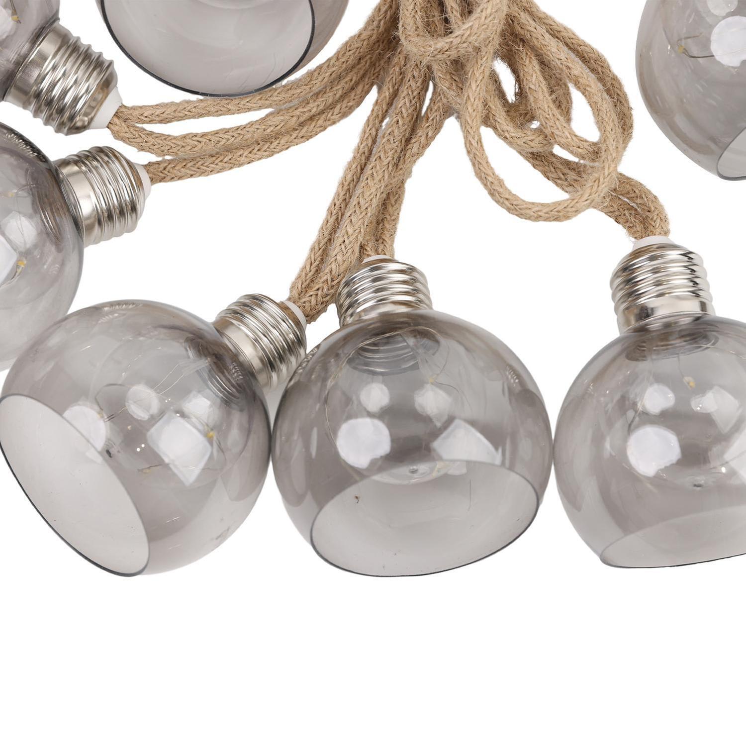 Solar String Light Hemp 10 Bulbs
