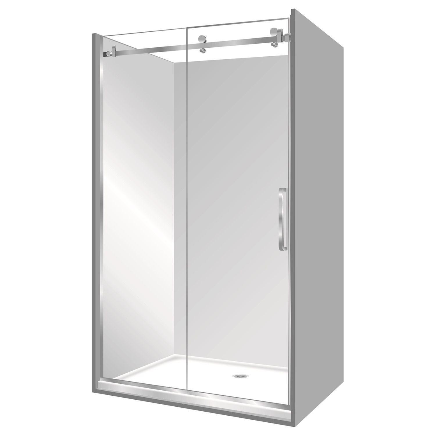 Luxury 2000 Frameless Shower - Alcove Left-Hand Fixed
