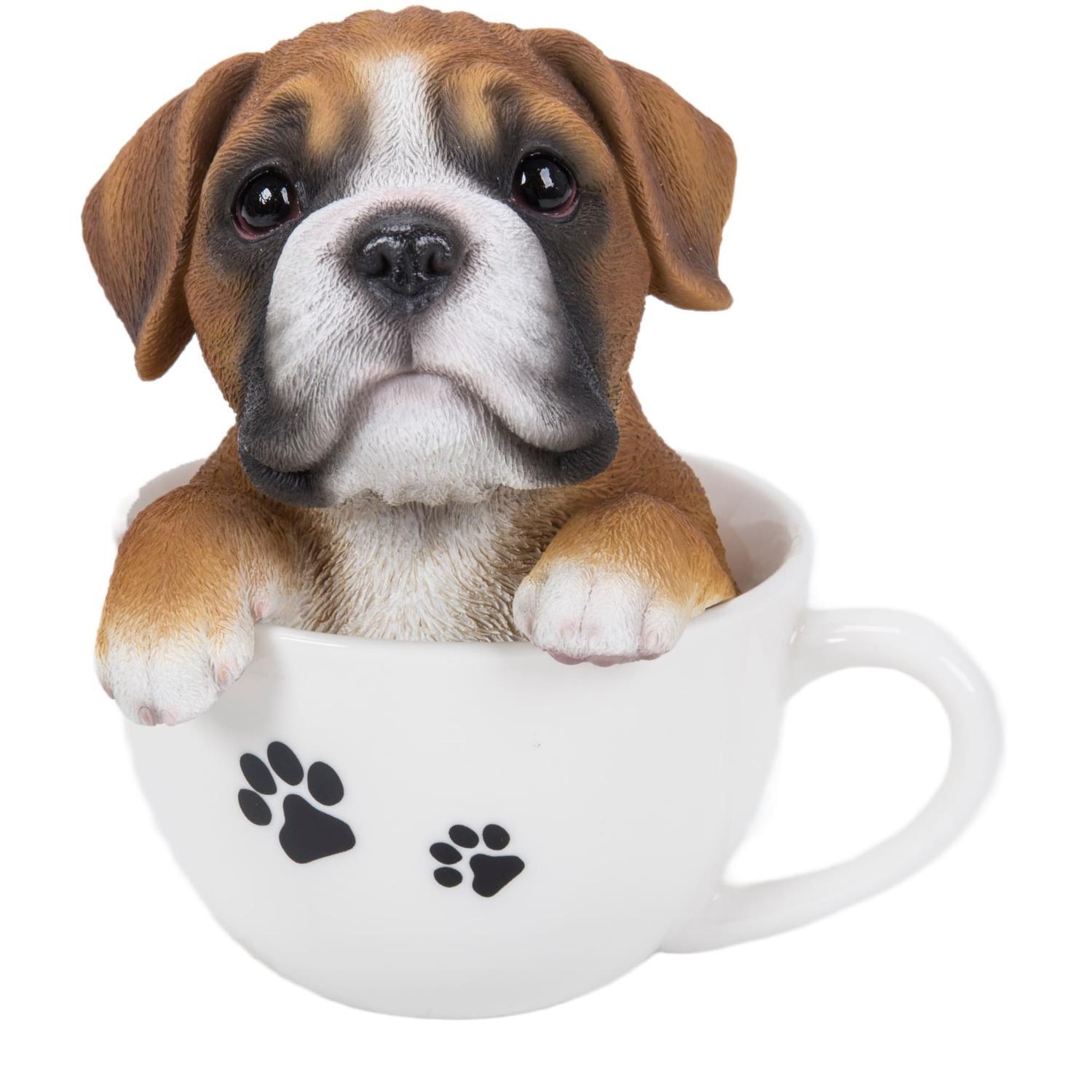 Teacup Boxer Dog Ornament
