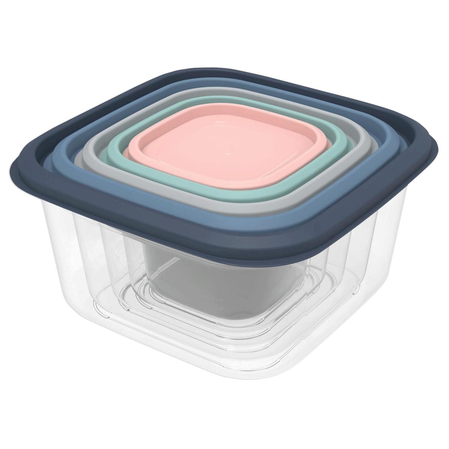 Nested Food Storage Container Square 5 Pack