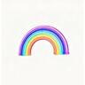Rainbow Neon Wall Light 160 x 300 x 10mm / 5V White
