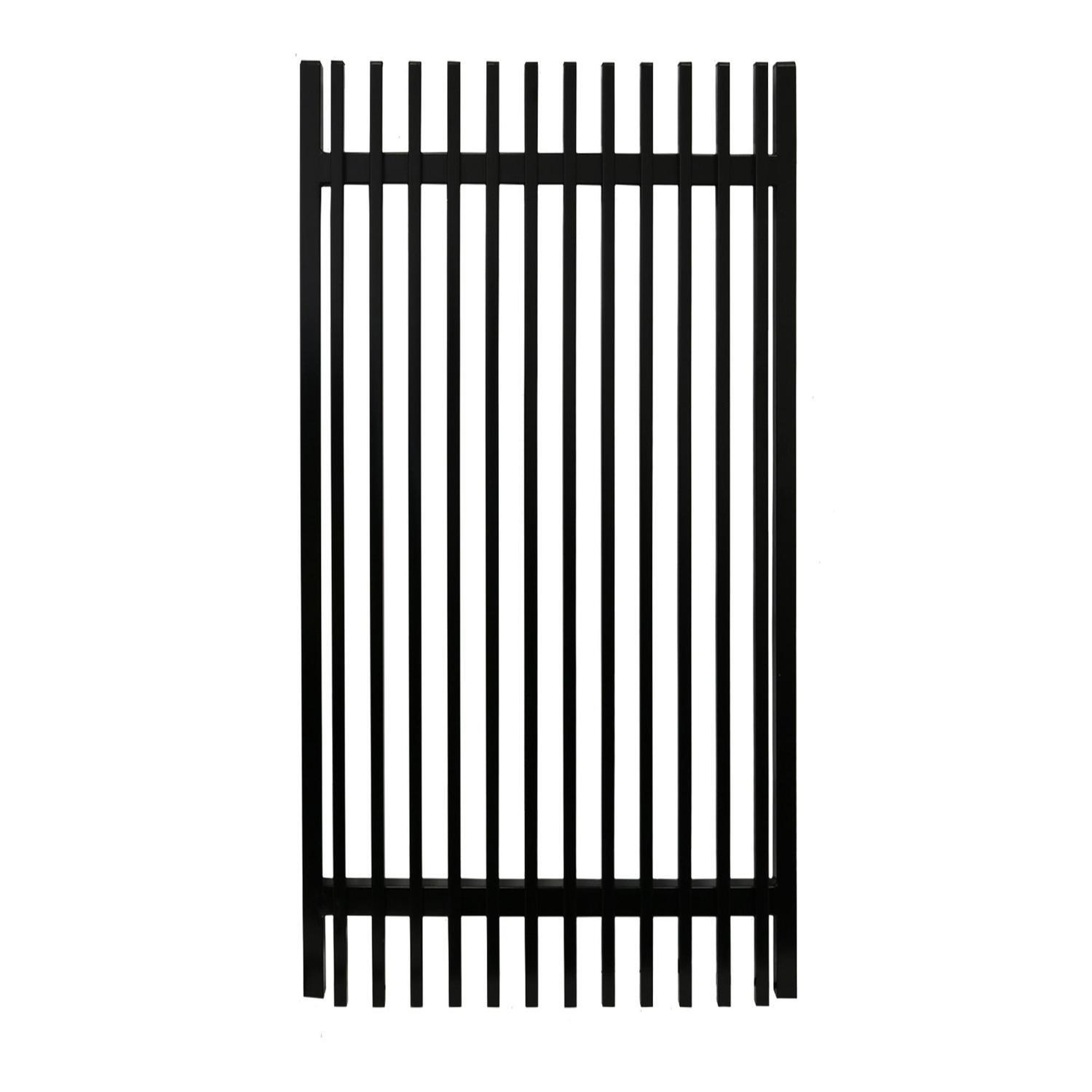 Batten Pedestrian Gate W:975mm, H:1750mm, D:65mm Black