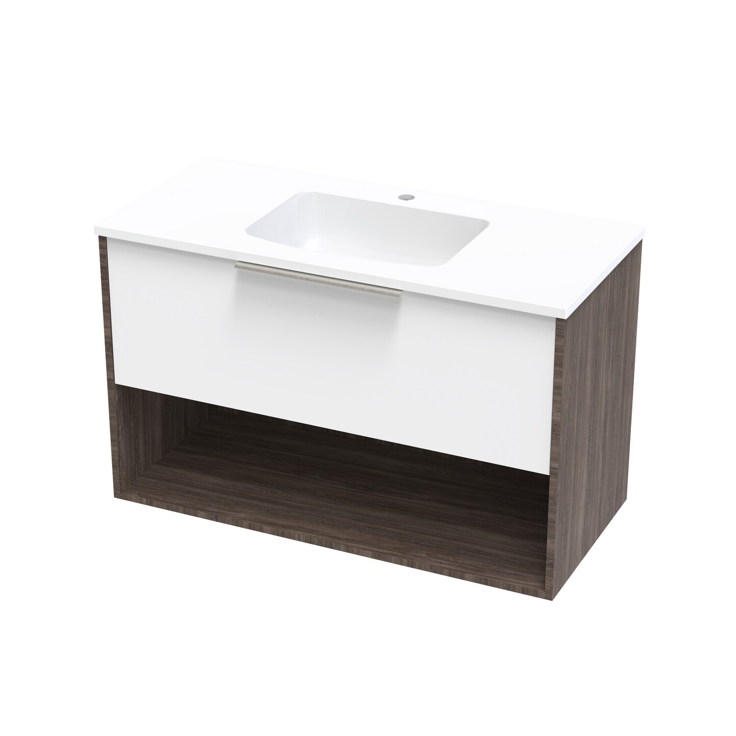 Nikau Drawer Open Wall Hung Vanity