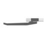 Window Handle Wedgeless Low Profile Left Hand  Silver Pearl