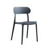 Fes Outdoor Curve Resin Dining Chair Charcoal