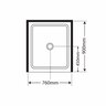 Leo Alcove 3-Sided Shower Flat Wall