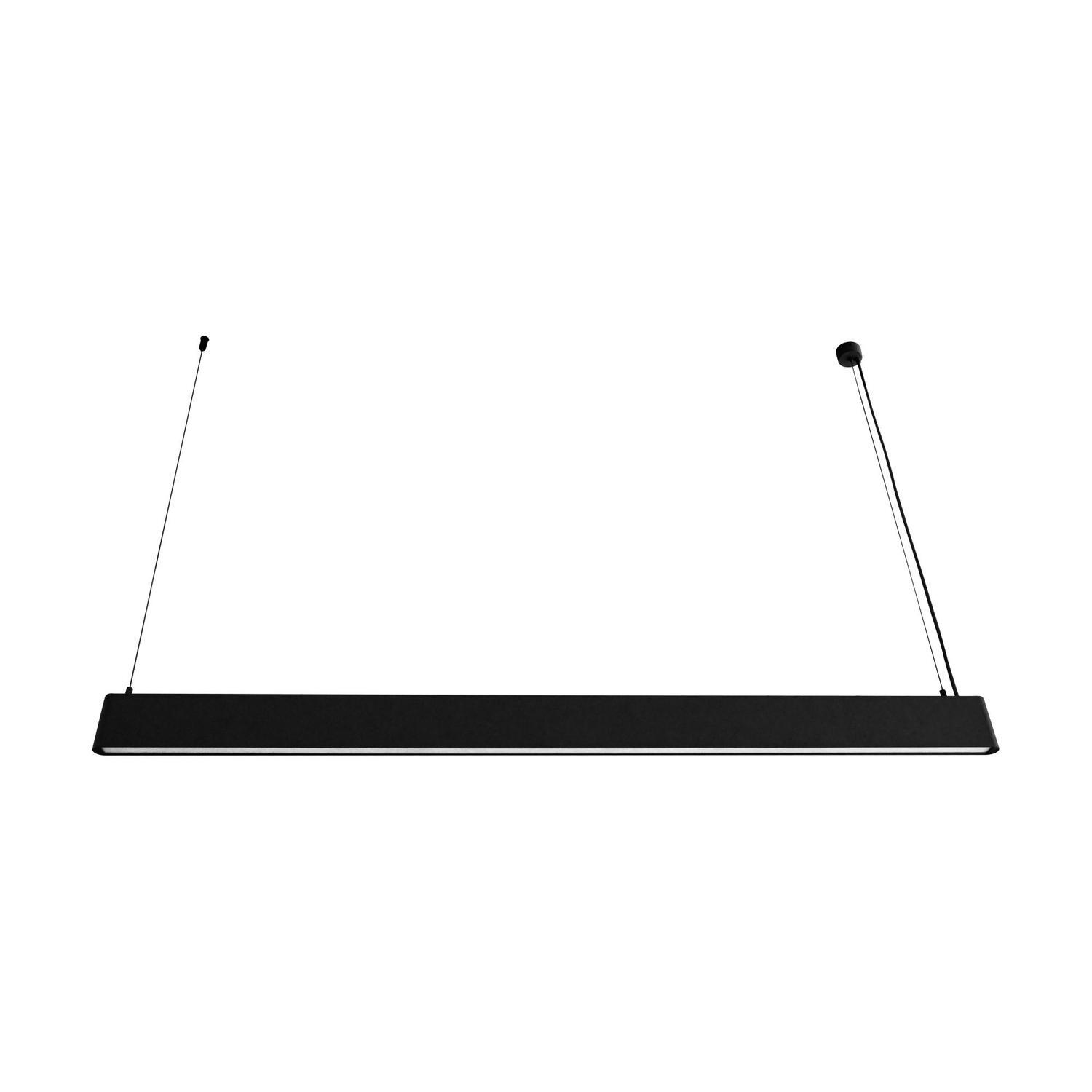 Linear Pendant Light 1200mm Black
