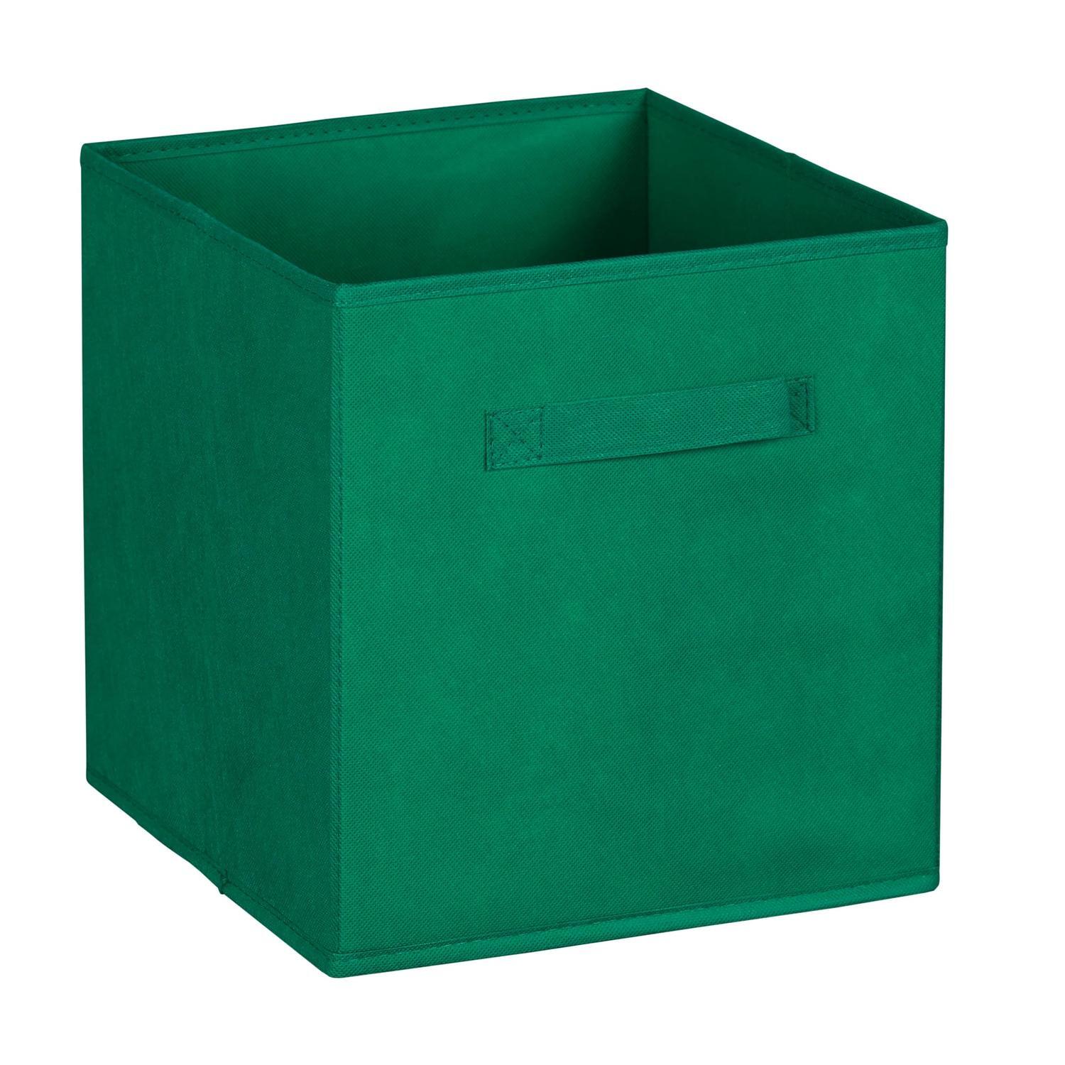 Essence Fabric Cube H: 280 mm, W: 270 mm, D: 270 mm Green