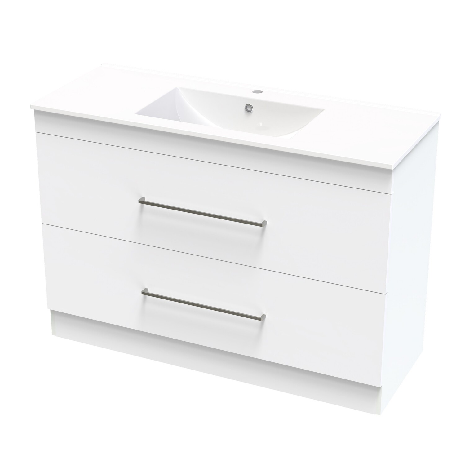Cashmere Double Drawer Floor Standing Vanity