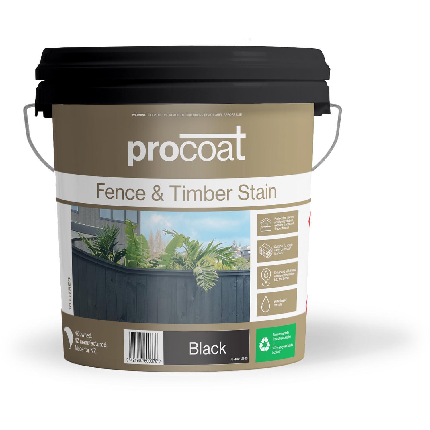 Fence and Timber Stain 10L Black