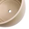 Indoor Addie Pot and Saucer 16cm Taupe