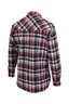 Closed Front Brushed Cotton Shirt 6X Black/Red
