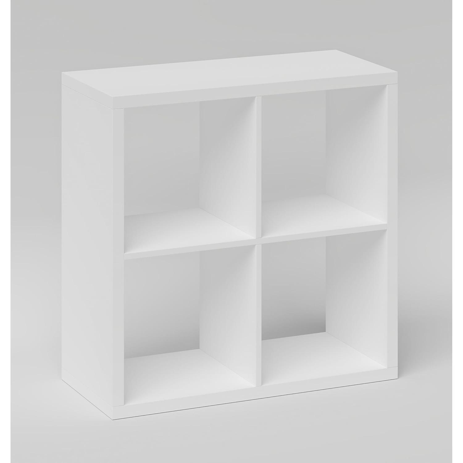 Luxe 2x2 Organiser Cube H: 760 mm, W: 760 mm, D: 340 mm White