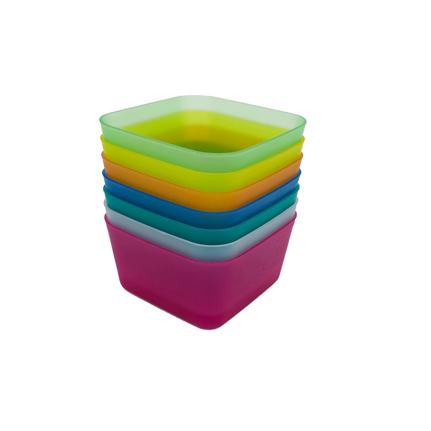 Rainbow Organisers 8X8X9.9cm 7 pack