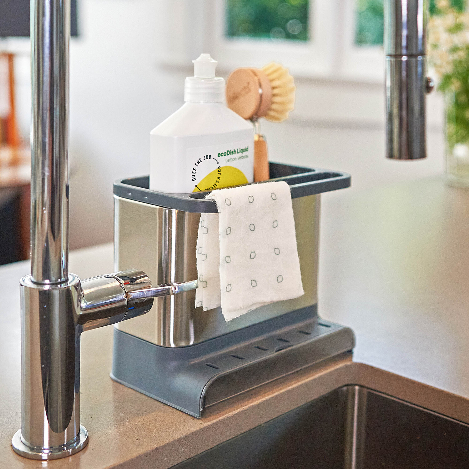 Sink Tidy Stainless Steel / Black