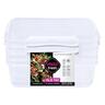 Containers Clear with White Clips 2.3L 3 Pack