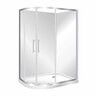 Round Shower Flat Wall Right Hand