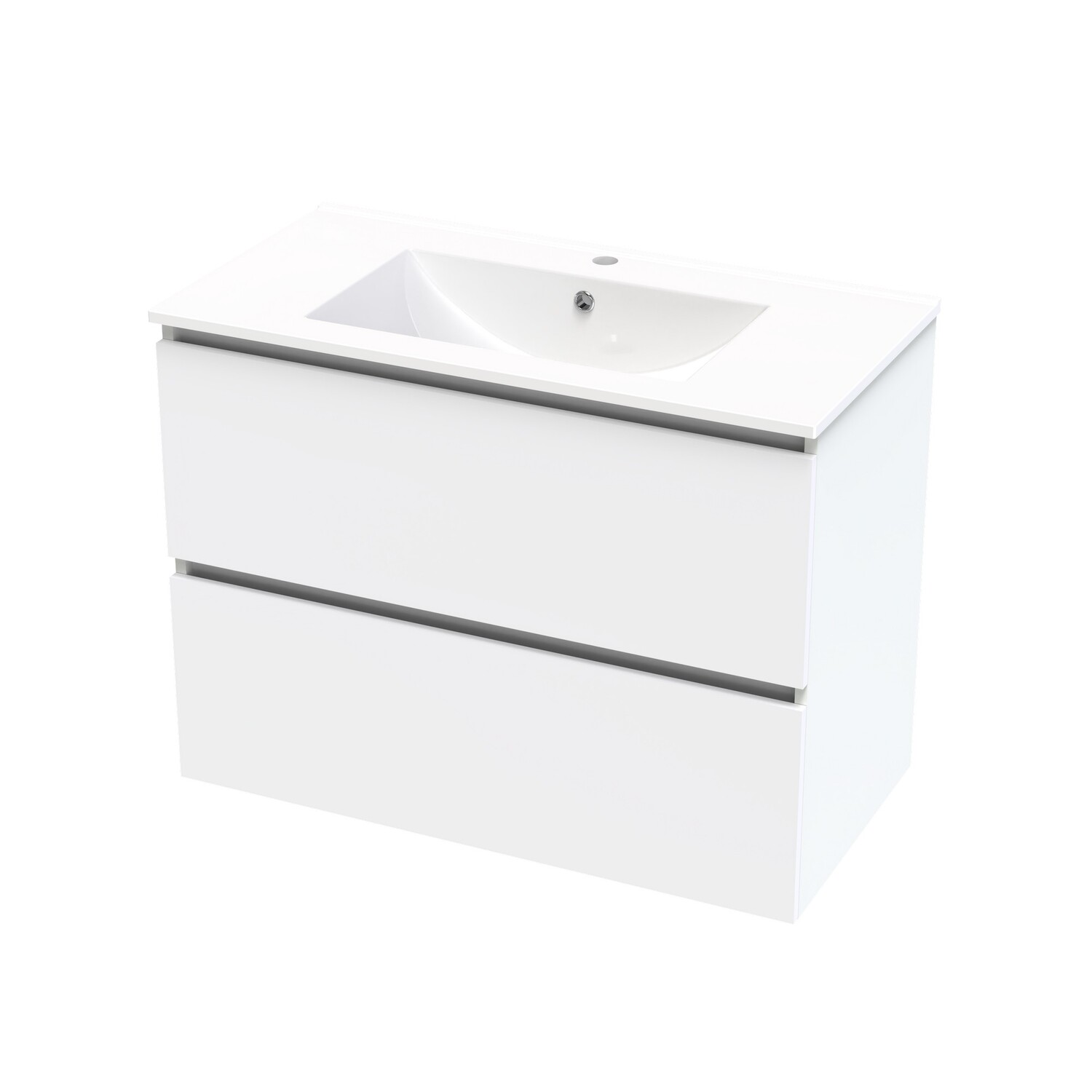 Double Drawer Wall Hung Vanity