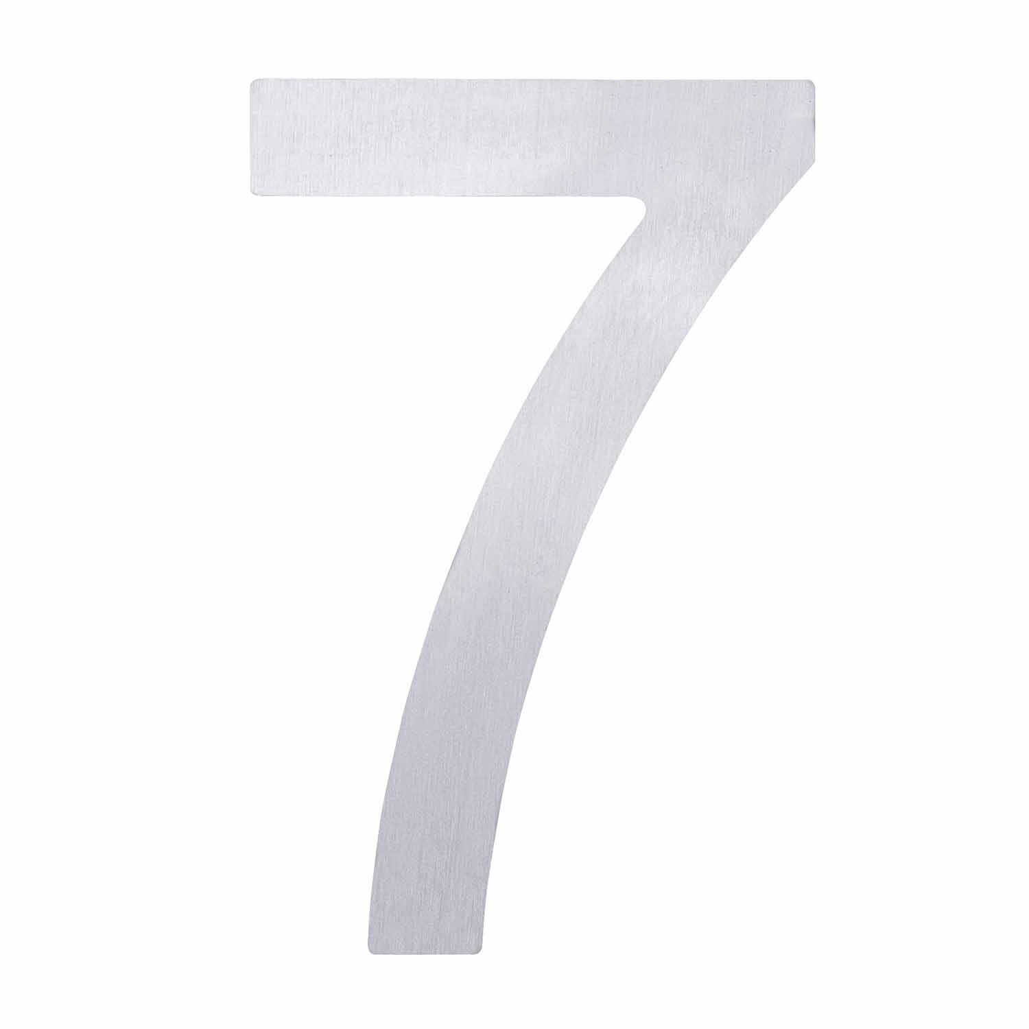 Adhesive Stainless Steel Numeral #7
