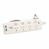 4-Way Switched Powerboard with 2x Charging USB 4.2A 240V White