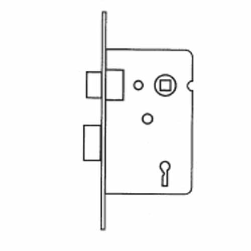 2Lever Mortice Lock  Nickel Plate
